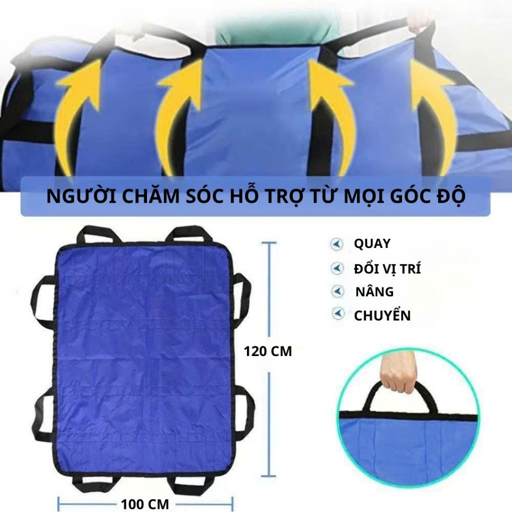 Tấm lật, thảm lật, tấm di chuyển bệnh nhân đa năng - Tiện Lợi & An Toàn