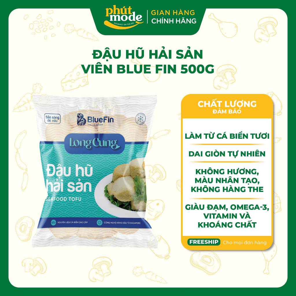 Đậu hũ hải sản BLUEFIN 500g - Thơm ngon hấp dẫn, lựa chọn số 1 cho bữa ăn gia đình Việt