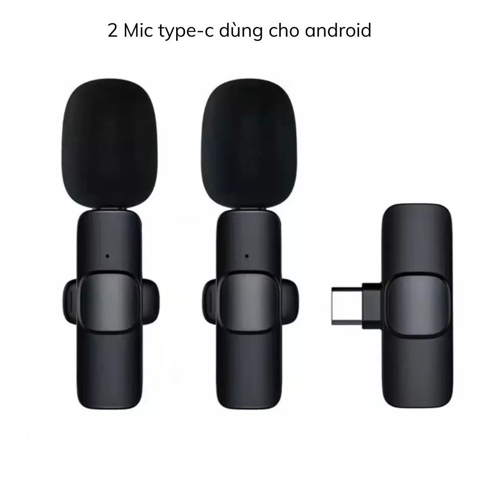 Mic Thu Âm Cài Áo K9, Độ Trễ Thấp, Khử Tiếng Ồn, Kết Nối Ổn Định, Pin 5 Giờ, Cả IP và Android