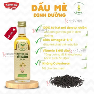 Dầu Ăn Dặm Cho Bé Thuyền Xưa Nguyên Liệu 100% Hạt Tự Nhiên