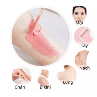 [CHE TÊN] COMBO CƠ BẢN 300G SÁP WAX LÔNG CAO CẤP CÓ CHÉN QUE VÀ SERUM TIỆN LỢI AN TOÀN LYIHOME