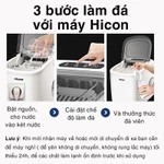 (SIÊU TỐC) Máy làm đá viên Hicon siêu tốc 6 phút cho gia đình, Tủ Lạnh mini làm đá, máy làm đá tức thì — ảnh 3