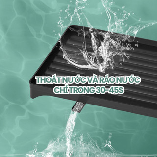 ( MỚI ) Kệ để chén bát 2 tầng thiết kế mới chất liệu thép carbon có khay úp cốc tiện lợi kèm đế thoát nước