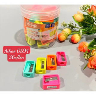 Combo 2 gọt chuốt chì gỗ 334, gọt chuốt chì có khay đựng, gọt chuốt chì gỗ hình con vật, gọt cute, gọt chì gỗ cao cấp