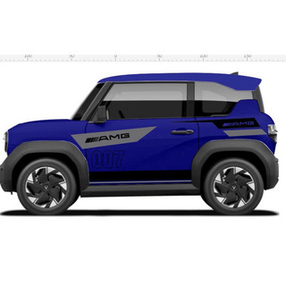 Tem 2 bên Sườn Xe Ô TÔ VF3,Team Decal Oto ,AMG