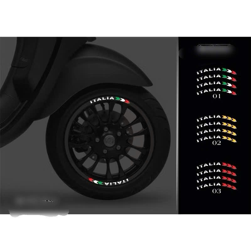 Tem mâm Vespa phản quang 3M