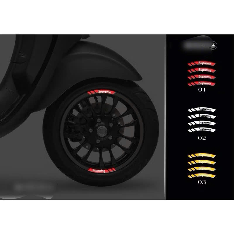Tem mâm Vespa phản quang 3M