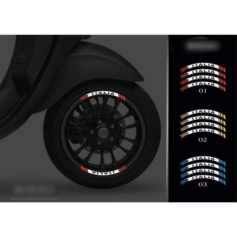 Tem mâm Vespa phản quang 3M