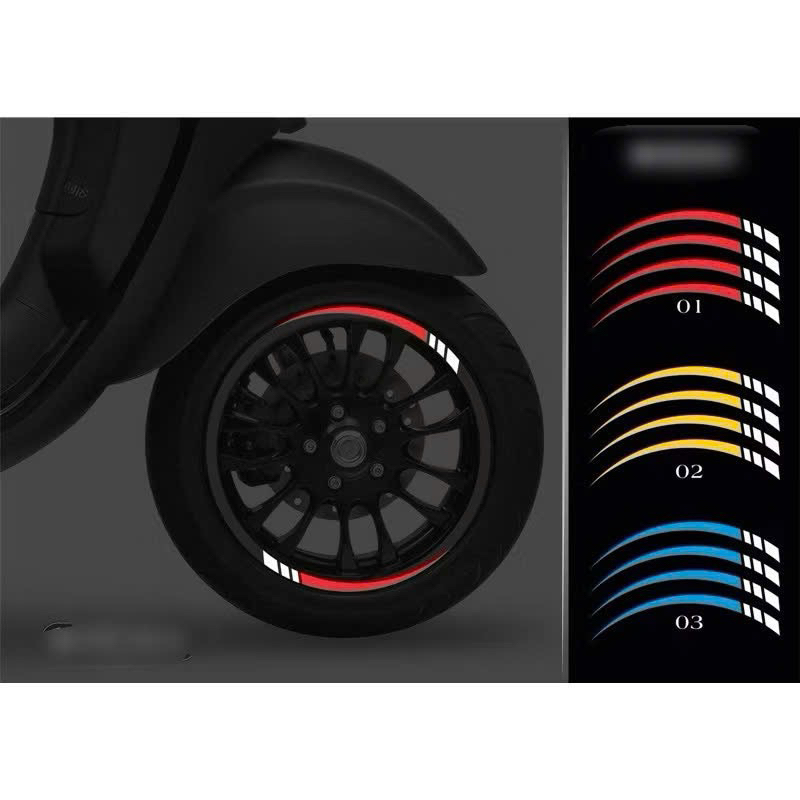 Tem mâm Vespa phản quang 3M