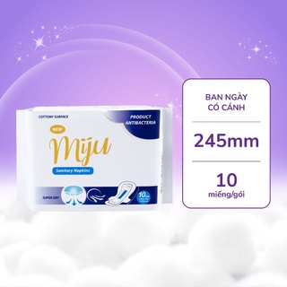 Băng vệ sinh Miju Hàn Quốc - Bạc hà siêu thấm hút - Ban ngày - Ban đêm - Hàng ngày