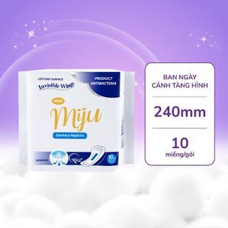 Băng vệ sinh Miju Hàn Quốc - Bạc hà siêu thấm hút - Ban ngày - Ban đêm - Hàng ngày