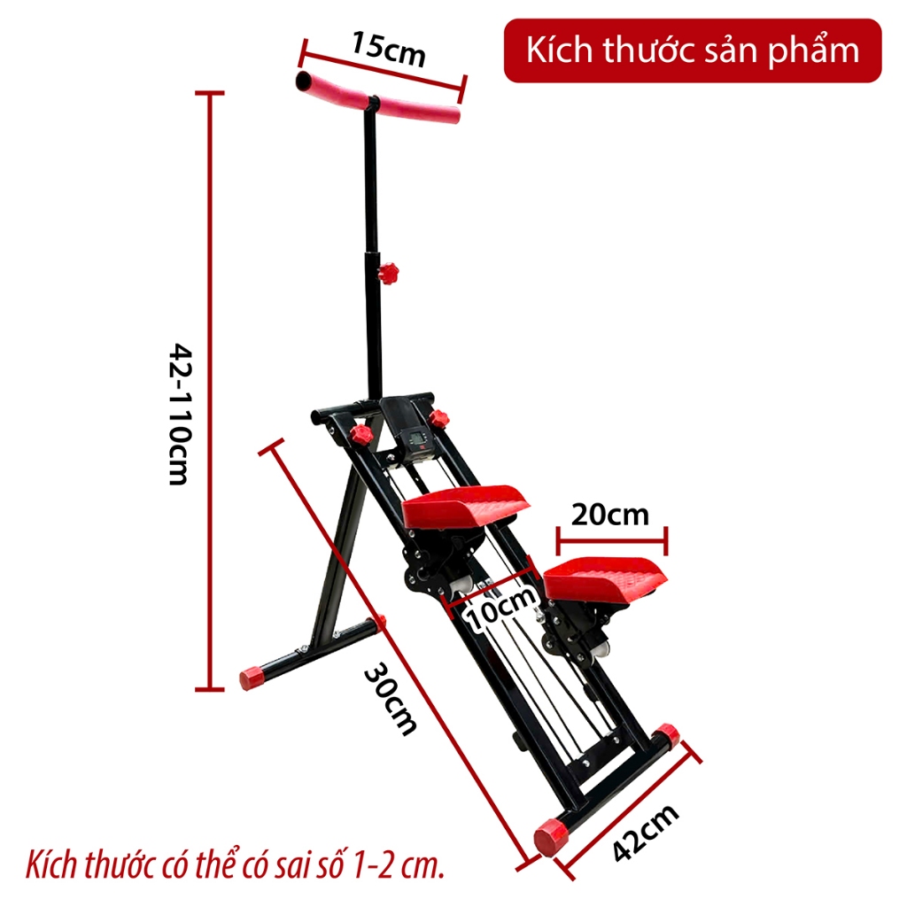 Ảnh - BG -Máy leo Bậc thang,  leo Núi Gấp Gọn tại nhà hỗ trợ tập luyện và săn chắc cơ bắp 3