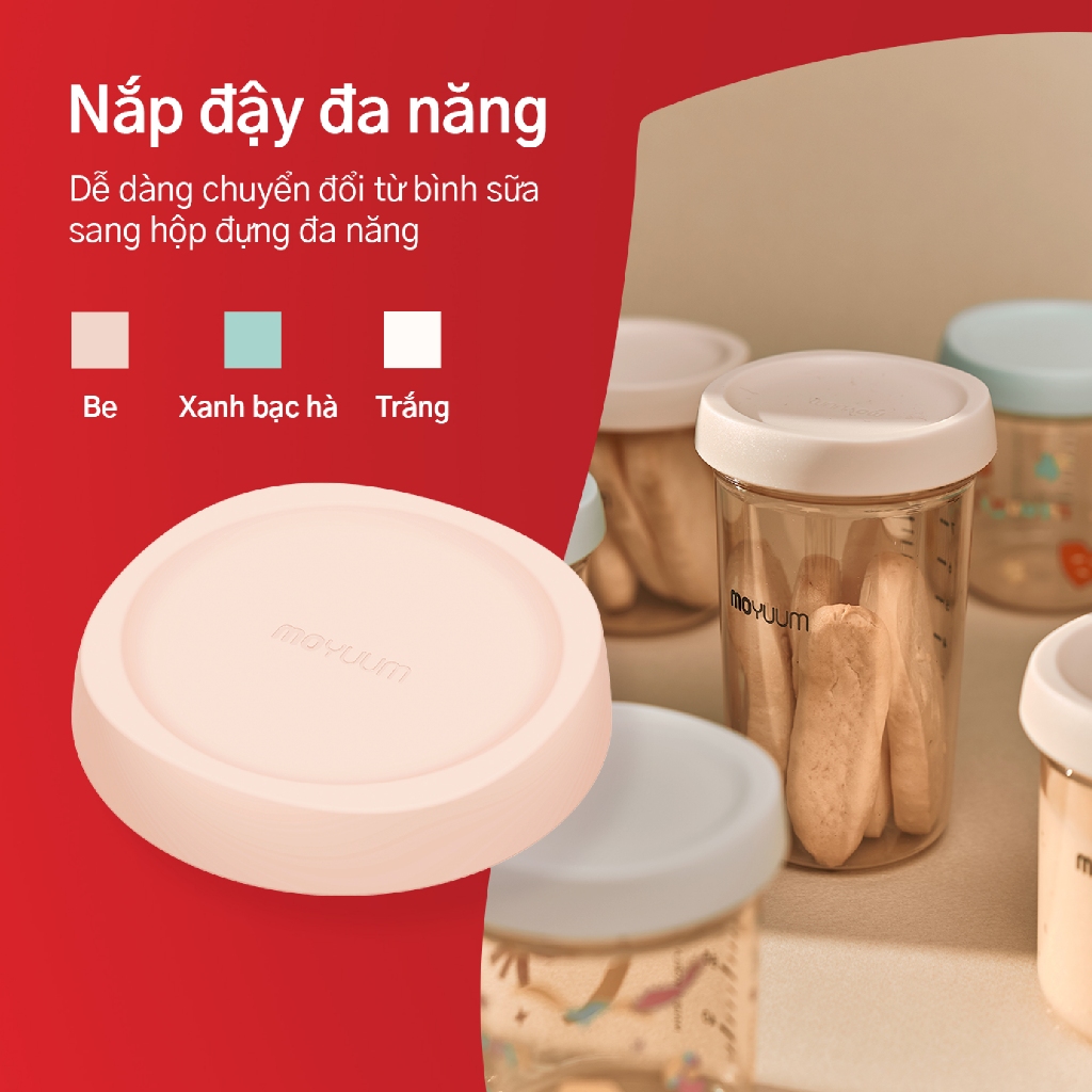 Ảnh Bình sữa Moyuum PPSU Mov.aa - 250ml - Bản trơn 4