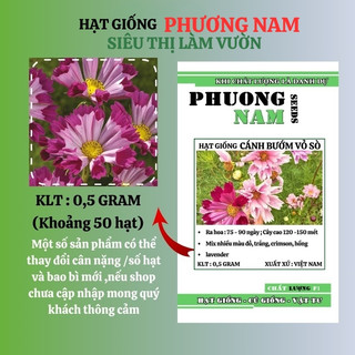 0,5 Gram - Hạt Giống Hoa Sao Nhái Cánh Bướm Vỏ Sò Mix Phương Nam