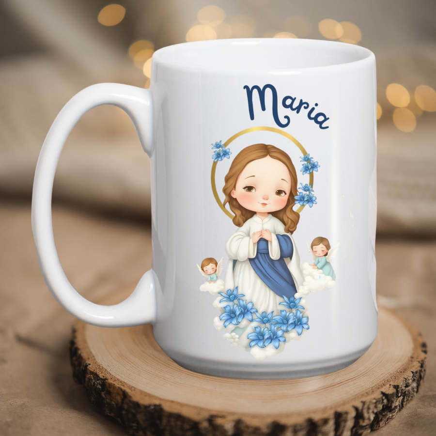 Cốc Sứ Quà Tặng In Hình Đức Mẹ Maria - Ly Sứ Dễ Thương Beati | Shopee ...