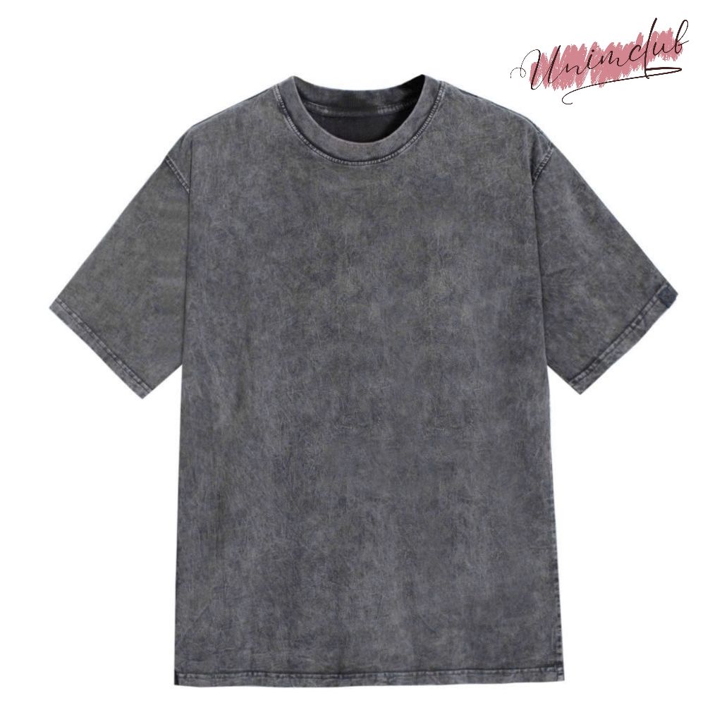 [VẢI 280 GSM] Áo Thun Wash Khói Premium Form Oversize 100% Cotton Việt Unim CLub Phong Cách Vintage Cool Ngầu Hottrend