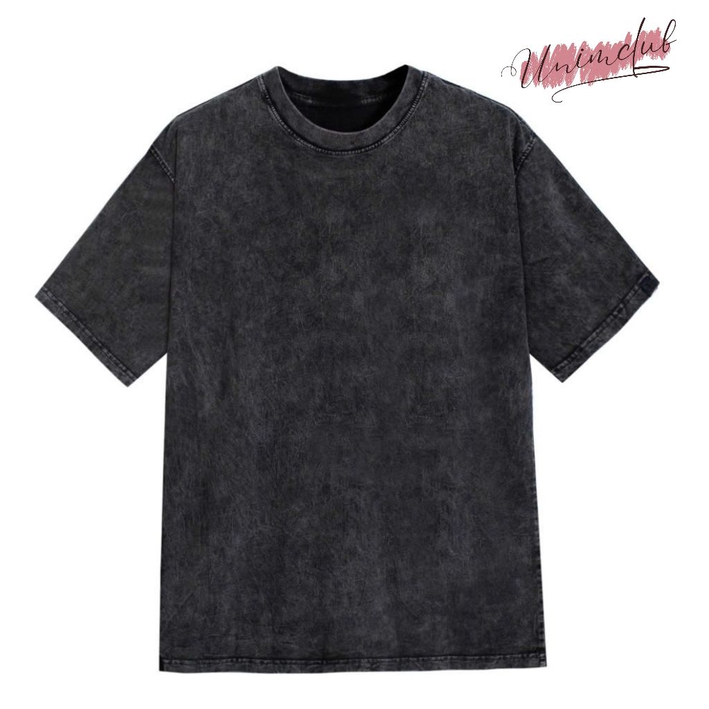 [VẢI 280 GSM] Áo Thun Wash Khói Premium Form Oversize 100% Cotton Việt Unim CLub Phong Cách Vintage Cool Ngầu Hottrend