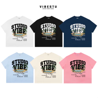 Áo Thun Local Brand VIBESTU " Đảo Cọ " Form Big Boxy Unisex 250Gsm Cotton