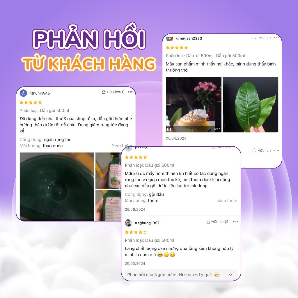Dầu gội thảo dược Bưởi Hà thủ ô DrSoftly 500ml - Kích thích mọc tóc, nuôi dưỡng tóc đen mượt