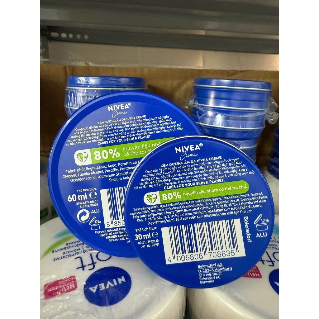 Kem Dưỡng Ẩm Nivea Creme 30ML/60ML