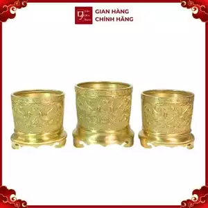 Bát Hương - Đồng Vàng Cao Cấp - Cửu Diệu Thiên - BH005.1