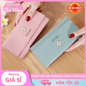 Ví bóp nữ dài cầm tay Forever Lovely hoa cúc TX141
