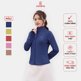 5MNF03 Áo chống nắng nữ thun lạnh 1 lớp CARDINA cao cấp kèm khẩu trang 3 lớp