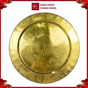 Mâm Đồng Chữ - Đồng Vàng Cao Cấp - Cửu Diệu Thiên - RT002