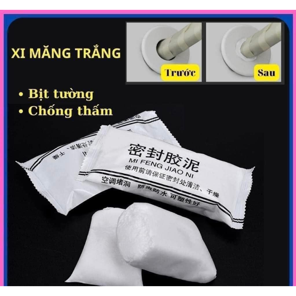 [COMBO 20] Gói Xi Măng Dẻo Bịt Lỗ Điều Hoà, Đường Ống Nước - Bột Xi Măng Dẻo Trám Khe Hở Tường, Ngăn Côn Trùng