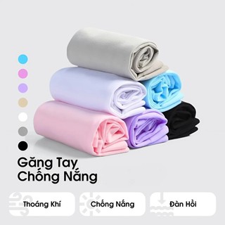 Ống tay chống nắng, bao cánh tay chống nắng, ống tay chống tia UV UPF50+ xỏ ngón lụa mát thời trang