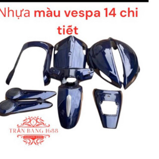 Bộ nhựa (dàn áo) vespa xe điện 14 chi tiết hàng chất lượng cao