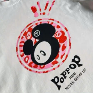(IN 1 mặt) Áo Phông Poppop Chất Vải Cotton mỏng Mịn Cực Trend