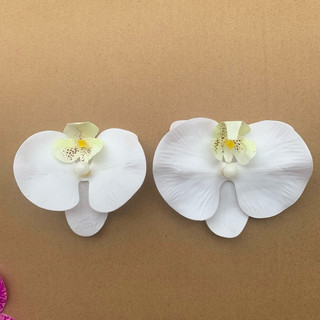 combo 2 kẹp tóc hoa lan ngọc cánh ướt -size nhỡ 9-10cm và size to 11cm loại 2 #cặp_tóc_hoa_lan_hồ_điệp #bông_lan_hồ_điệp
