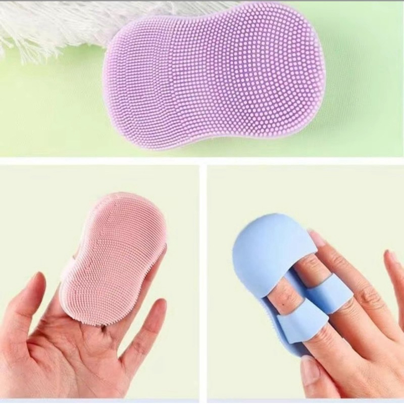 [Quà tặng bán kèm] Miếng Rửa Mặt Silicon Tẩy Tế Bào Chết Da Mặt Dụng Cụ Chăm Sóc Da, Giao Màu Ngẫu Nhiên Skincare Nữ
