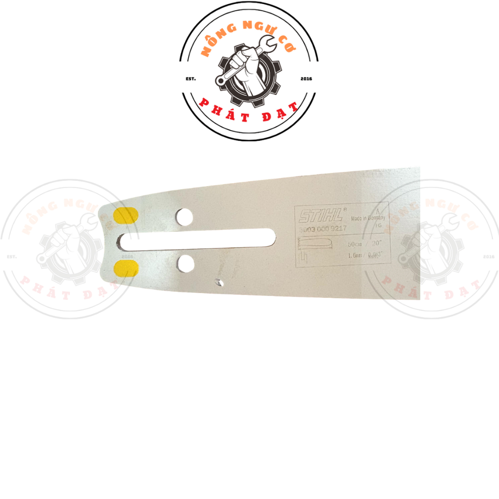 Lam thép máy cưa xích STIHL Dài 6 Tấc, chân 8 li, đầu lớn, xài được tất cả các loại xích