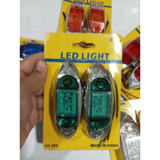 Đèn led sườn ô tô, xe tải 6568 6 mắt led điện 12v và 24v dùng chung (giá 1 chiếc)
