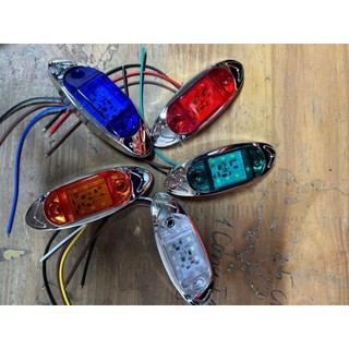 COMBO 2 đèn sườn ô tô, xe tải 6568 6 mắt led. Điện 12v và 24v dùng chung