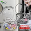 Hộp Đựng Đồ Trong Suốt Vân Kim Cương ECO Có Nắp Bấm, Hộp Đựng Kẹp Tóc Đựng Phụ Kiện Đa Năng