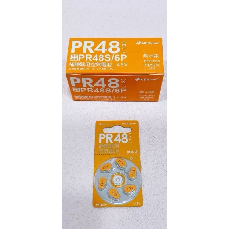 Combo 6 viên  Pin Máy Trợ Thính, pin dùng cho máy trợ thính PR48 size 13 + [Vỉ 06 Viên]