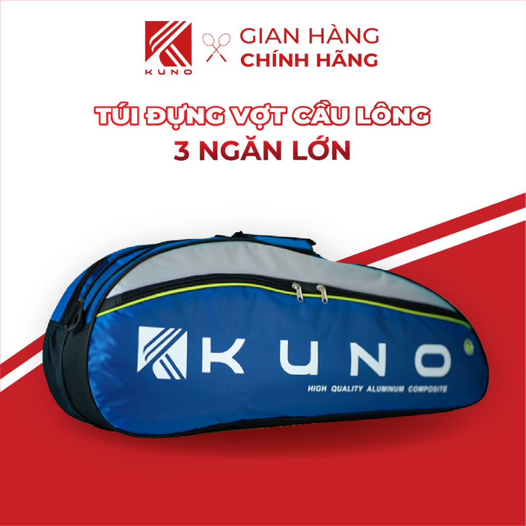 Ảnh Túi Đựng Vợt Cầu Lông KUNO 3 Ngăn Sức Chứa Lớn 1 Quai Khoác Đường Nét Bền Đẹp 1