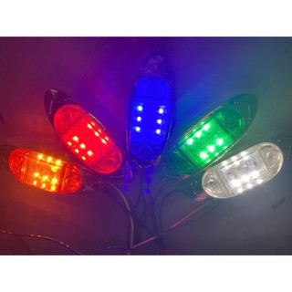 COMBO 4 đèn sườn ô tô, xe tải 6568 6 mắt led. Điện 12v và 24v dùng chung