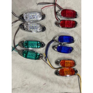 COMBO 4 đèn sườn ô tô, xe tải 6568 6 mắt led. Điện 12v và 24v dùng chung