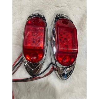 COMBO 4 đèn sườn ô tô, xe tải 6568 6 mắt led. Điện 12v và 24v dùng chung