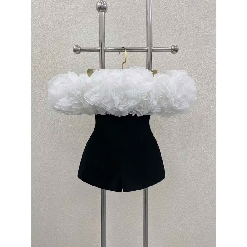 Jumpsuit bé gái đính hoa thủ công phong cách mẹ và bé gái, size 12-55kg cho mẹ và bé gái