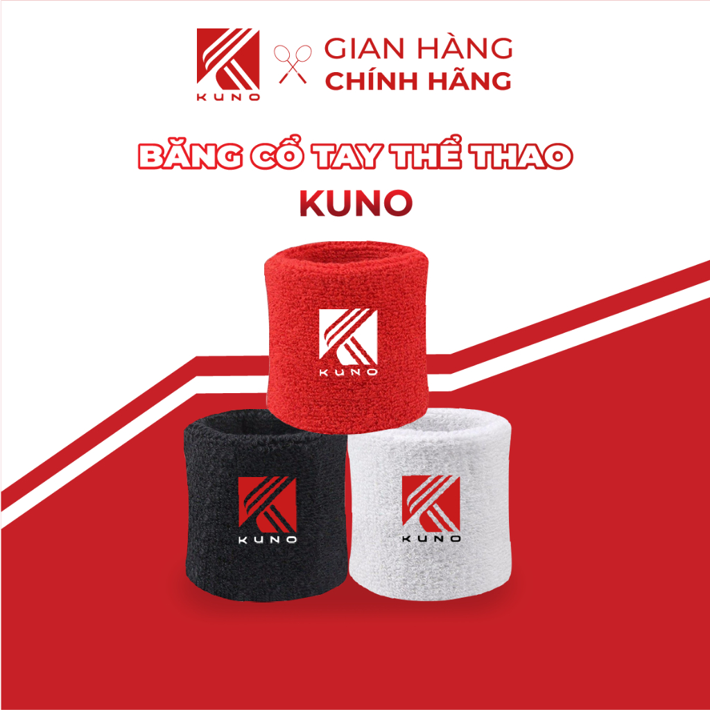 Ảnh Băng Đô Cổ Tay KUNO Mềm Mại Thoáng Khí Thấm Hút Mồ Hôi Tốt 1