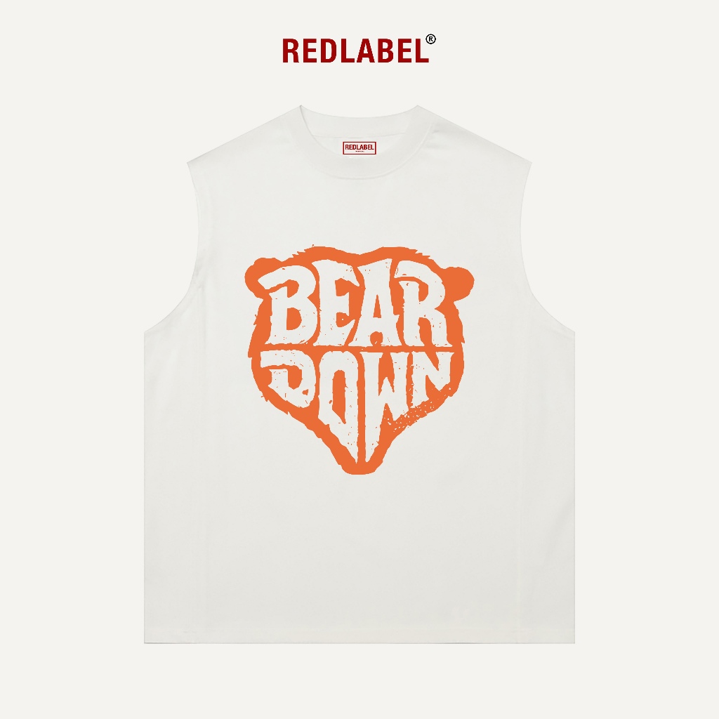 Áo Ba Lỗ Thể Thao Nam Nữ RedLabel In Họa Tiết "BEAR", Áo Tanktop Sát Nách Nam Nữ Cotton Cá Tính TT51