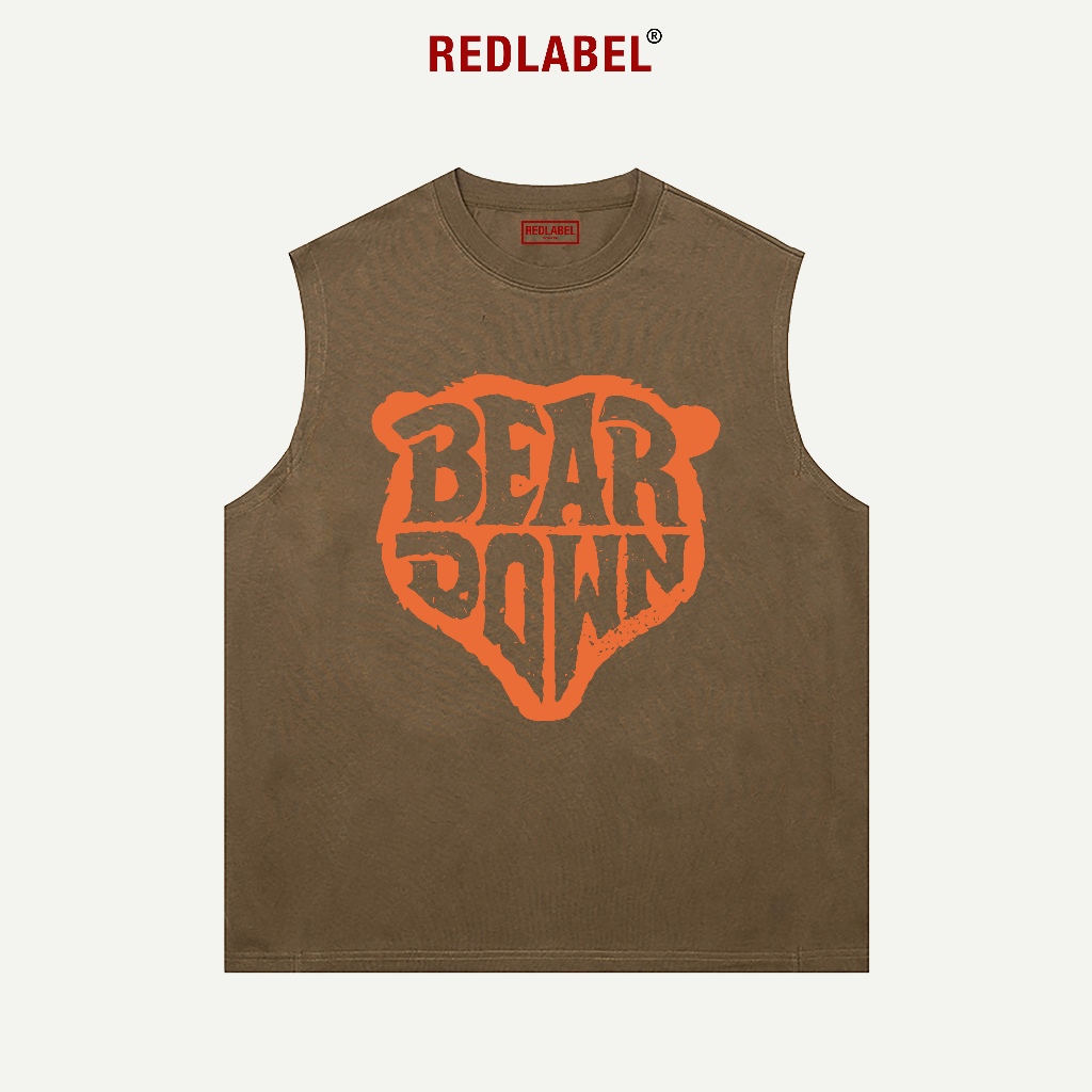 Áo Ba Lỗ Thể Thao Nam Nữ RedLabel In Họa Tiết "BEAR", Áo Tanktop Sát Nách Nam Nữ Cotton Cá Tính TT51