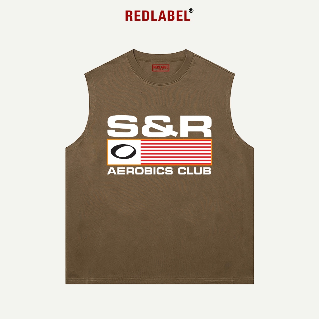 Áo Tank Top Nam Nữ RedLabel In Họa Tiết SR, Áo Ba Lỗ Sát Nách Nam Nữ Cotton Cá Tính TT54