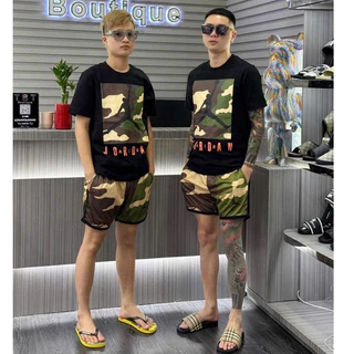 Đồ Bộ Cộc Tay Nam Nữ Chất Liệu Cotton 4 Chiều Họa Tiết Cực Đẹp Cực Mát - Hàng Siêu Cấp New 2025