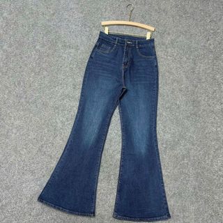 Quần Jean bigsize nữ ống loe cạp cao tôn dáng basic dễ phối đồ che khuyết điểm cho nàng chuppy 50 - 92 Kg - Q542+Q545